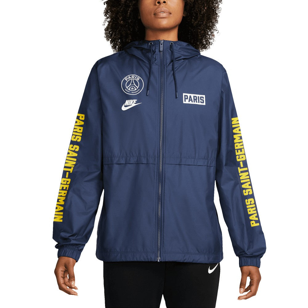Nike - Paris Saint-Germain Women's Essential Woven Full-Zip Jacket - Navy
