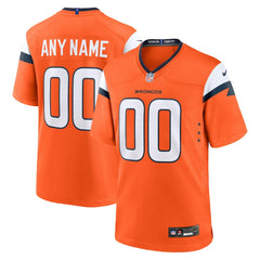 Denver Broncos Mile High Collection Custom Game Jersey - Orange - Nike