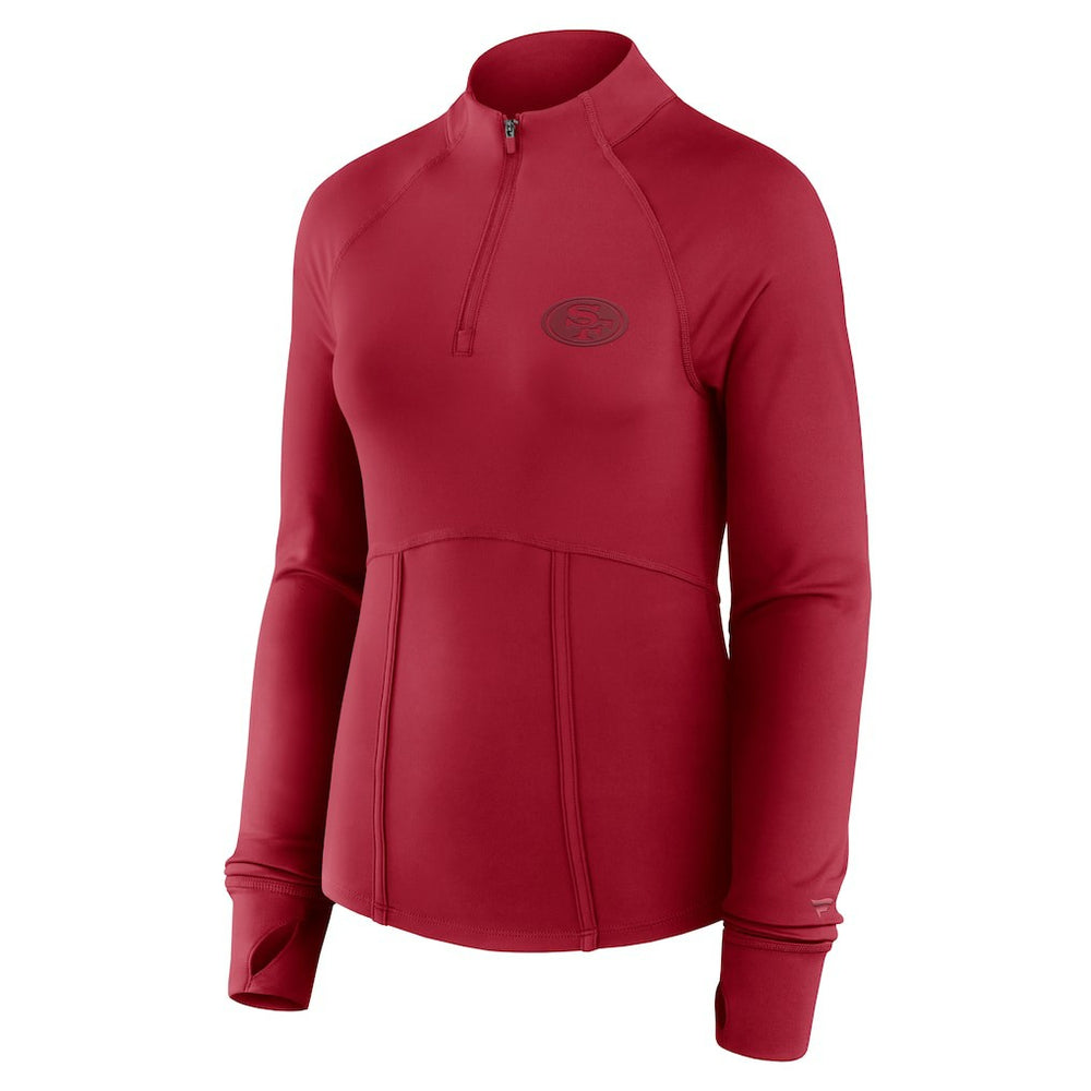 San Francisco 49ers Women's Elements Quarter-Zip Jacket - Scarlet - Fanatics