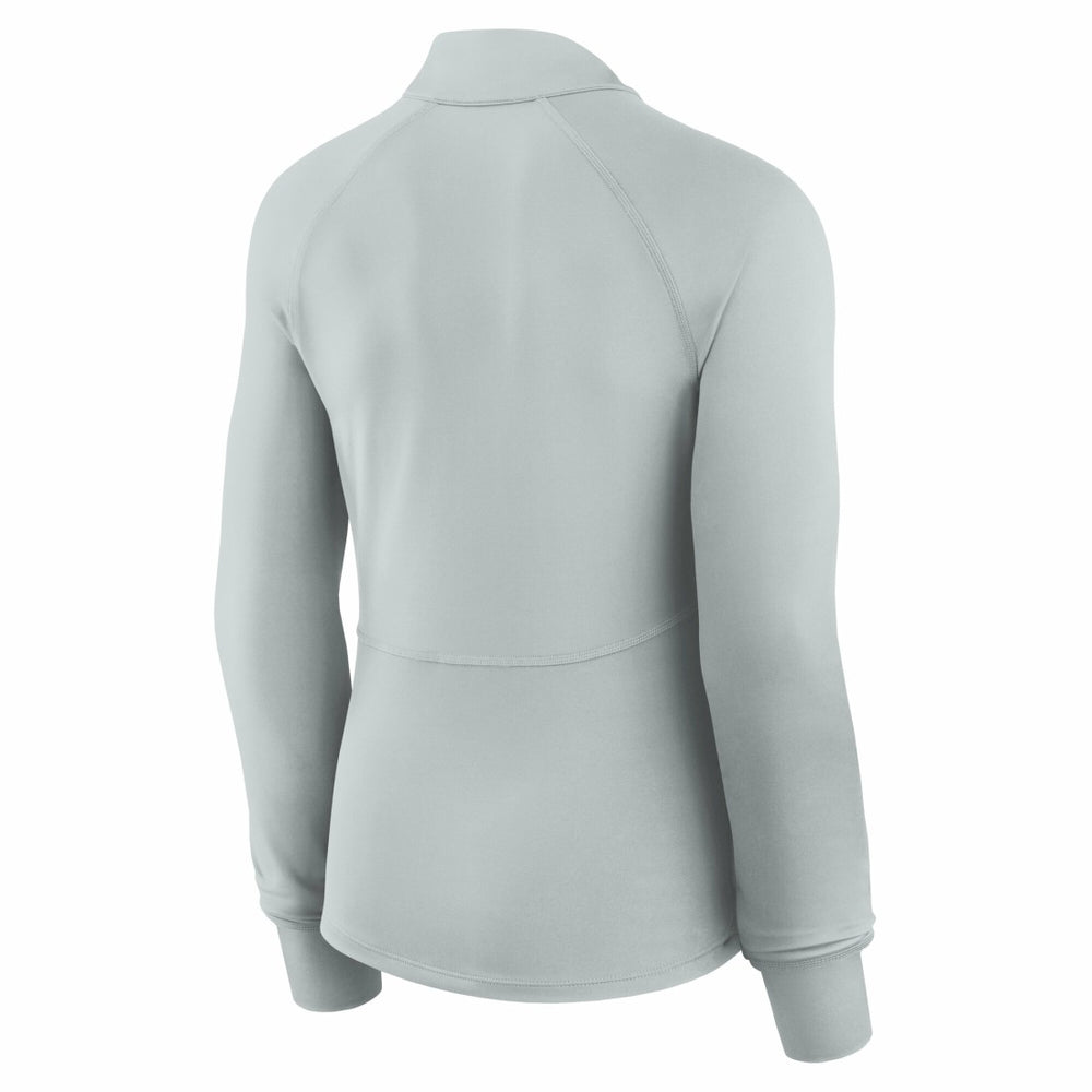 Detroit Lions Women's Elements Raglan Quarter-Zip Jacket - Gray - Fanatics