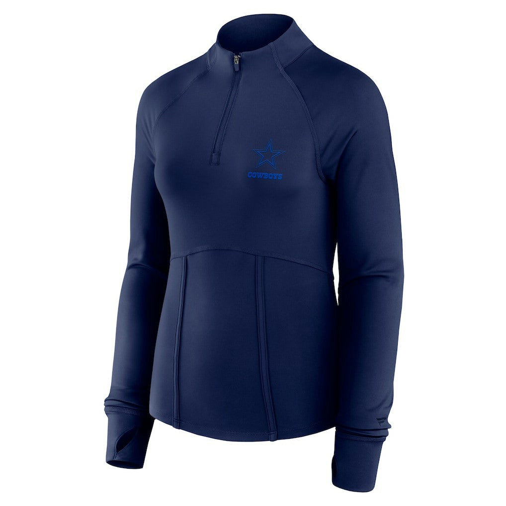 Dallas Cowboys Women's Elements Quarter-Zip Jacket - Navy - Fanatics