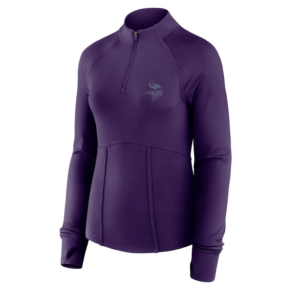 Minnesota Vikings Women's Elements Raglan Quarter-Zip Jacket - Purple - Fanatics