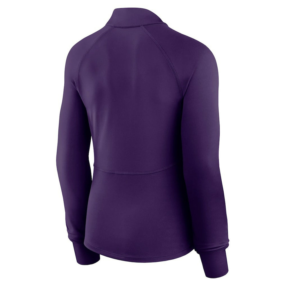 Minnesota Vikings Women's Elements Raglan Quarter-Zip Jacket - Purple - Fanatics