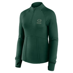 Green Bay Packers Women's Elements Raglan Quarter-Zip Jacket - Green - Fanatics