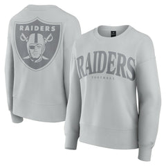 Las Vegas Raiders Women's Elements Pullover Sweatshirt - Gray - Fanatics