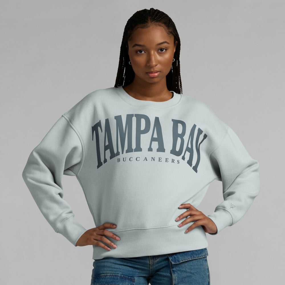 Tampa Bay Buccaneers Women's Elements Pullover Sweatshirt - Gray - Fanatics
