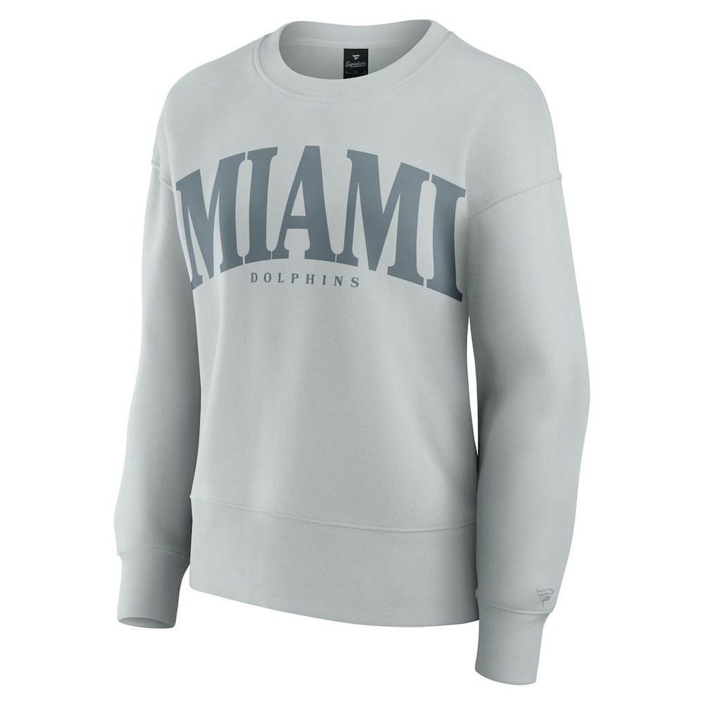 Miami Dolphins Women's Elements Pullover Sweatshirt - Gray - Fanatics