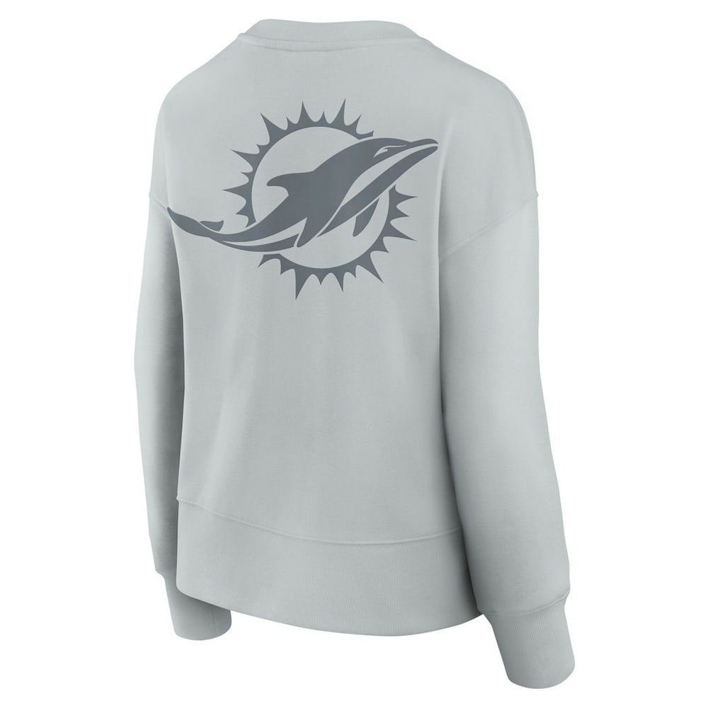 Miami Dolphins Women's Elements Pullover Sweatshirt - Gray - Fanatics