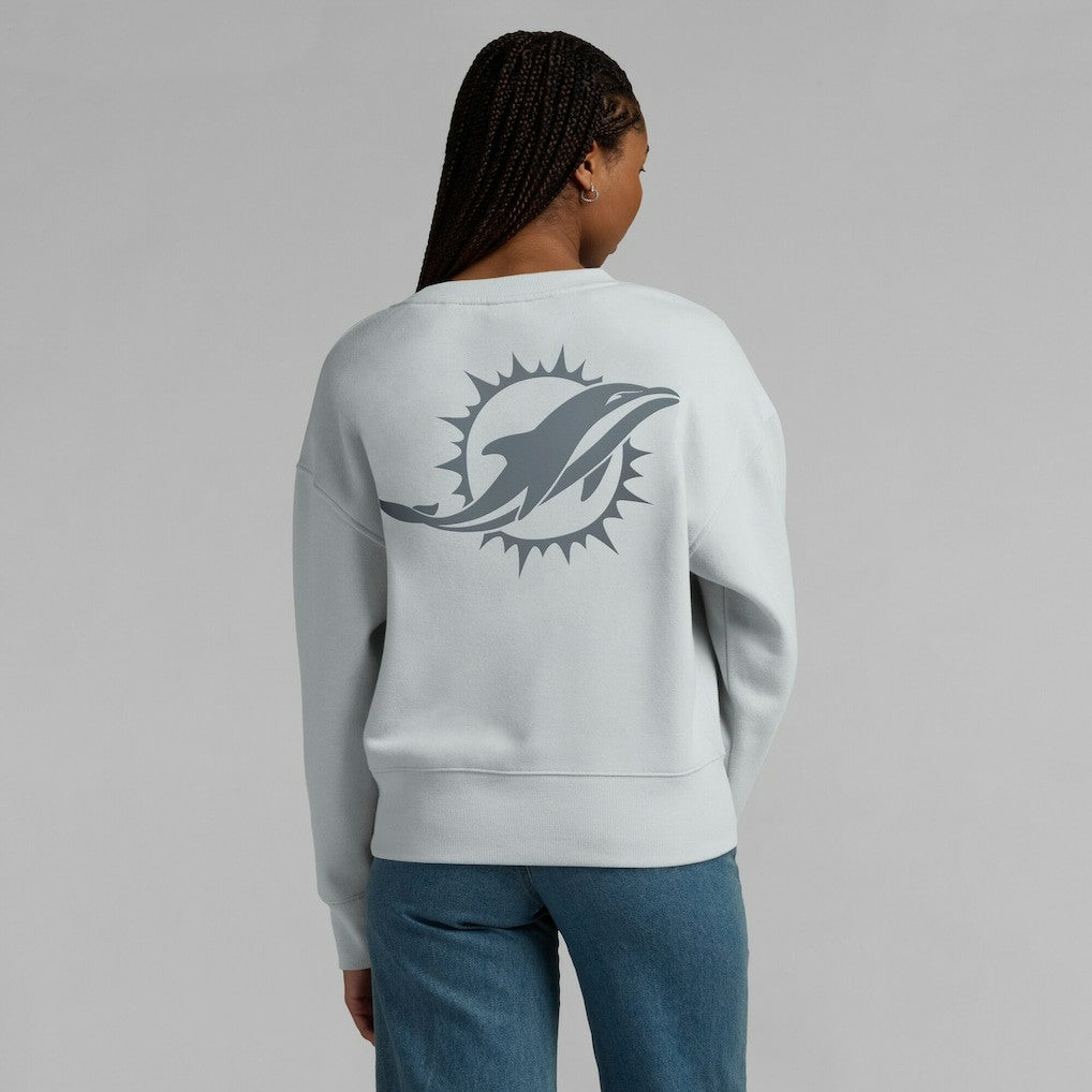 Miami Dolphins Women's Elements Pullover Sweatshirt - Gray - Fanatics