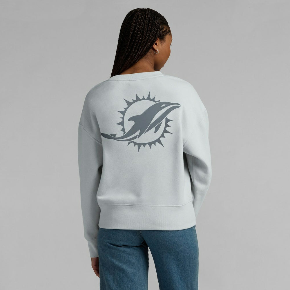 Miami Dolphins Women's Elements Pullover Sweatshirt - Gray - Fanatics