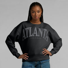 Atlanta Falcons Women's Elements Pullover Sweatshirt - Black - Fanatics