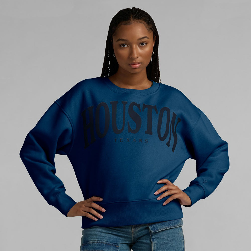 Houston Texans Women's Elements Pullover Sweatshirt - Navy - Fanatics