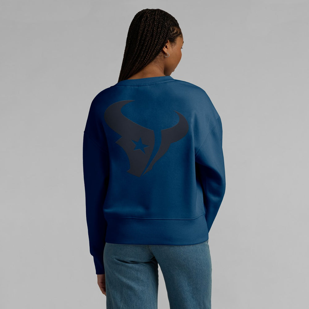Houston Texans Women's Elements Pullover Sweatshirt - Navy - Fanatics