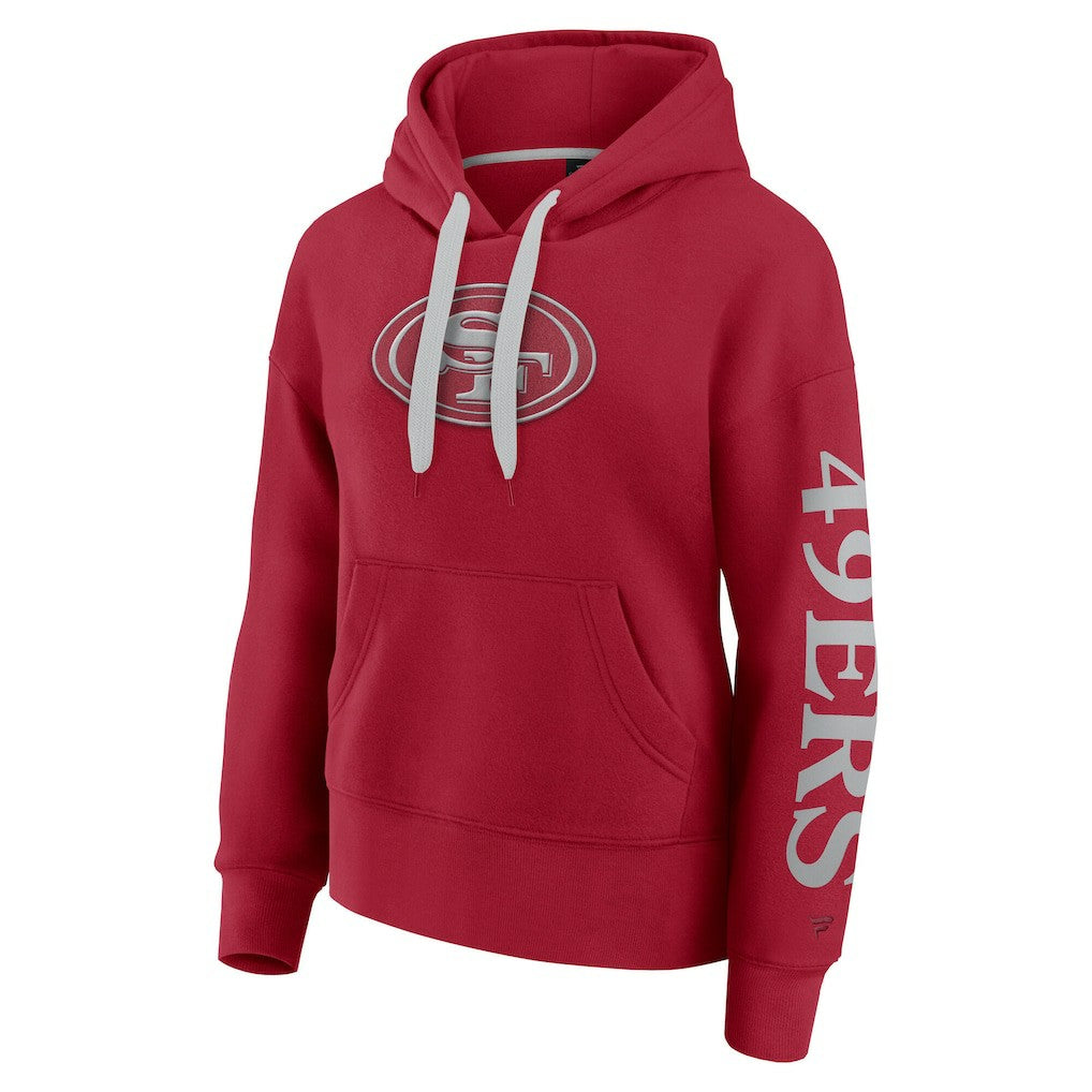 San Francisco 49ers Women's Elements Next Pullover Hoodie - Scarlet - Fanatics