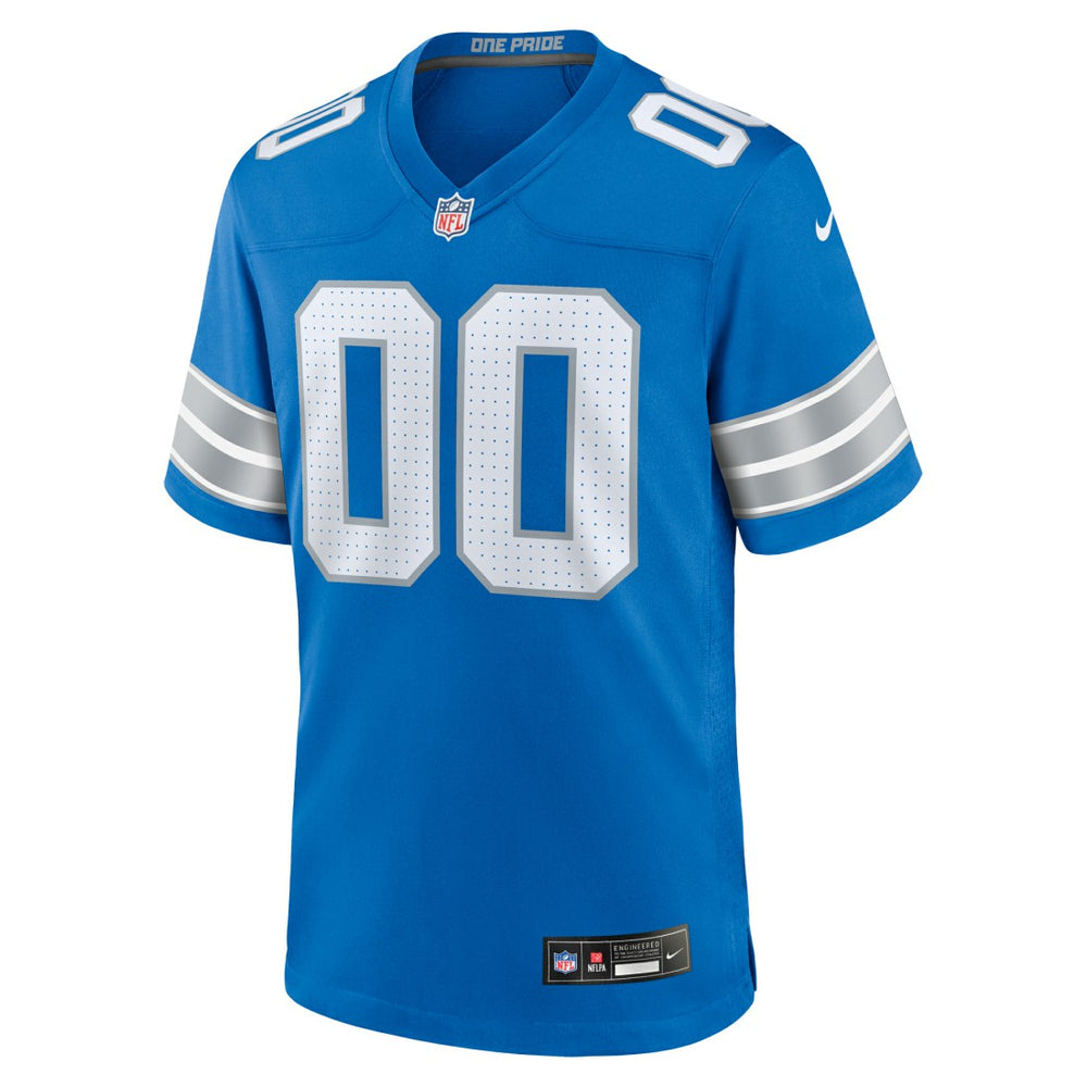 Detroit Lions Custom Game Jersey - Blue - Nike