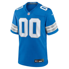 Detroit Lions Custom Game Jersey - Blue - Nike