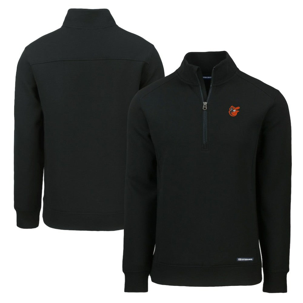 Baltimore Orioles Cutter & Buck Cooperstown Collection Roam Eco Recycled Quarter-Zip Pullover Outlet
