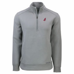 Cleveland Guardians Cutter & Buck Cooperstown Collection Roam Eco Recycled Quarter-Zip Pullover Outlet