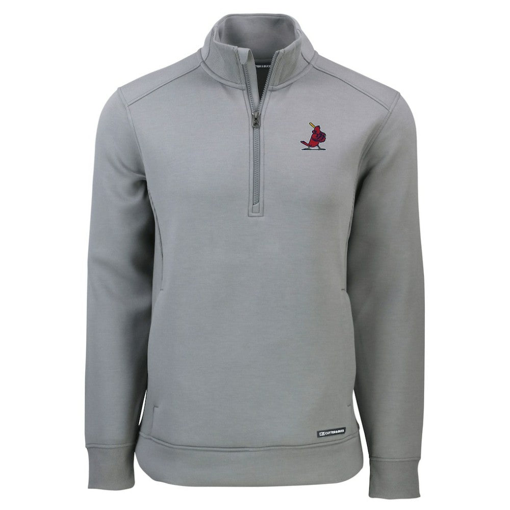 St. Louis Cardinals Cutter & Buck Cooperstown Collection Roam Eco Recycled Quarter-Zip Pullover for sale