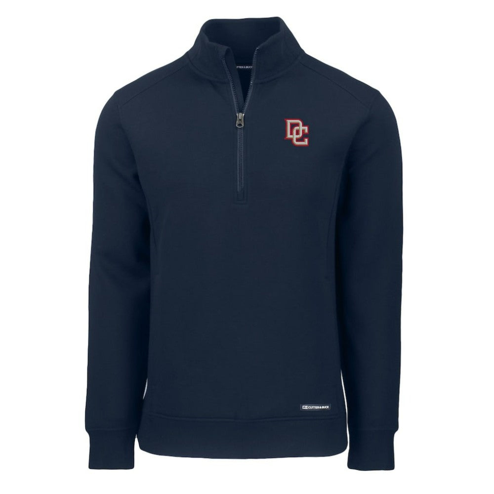 Washington Nationals Cutter & Buck Cooperstown Collection Roam Eco Recycled Quarter-Zip Pullover for sale