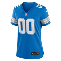 Detroit Lions Women's Custom Game Jersey - Blue - Nike