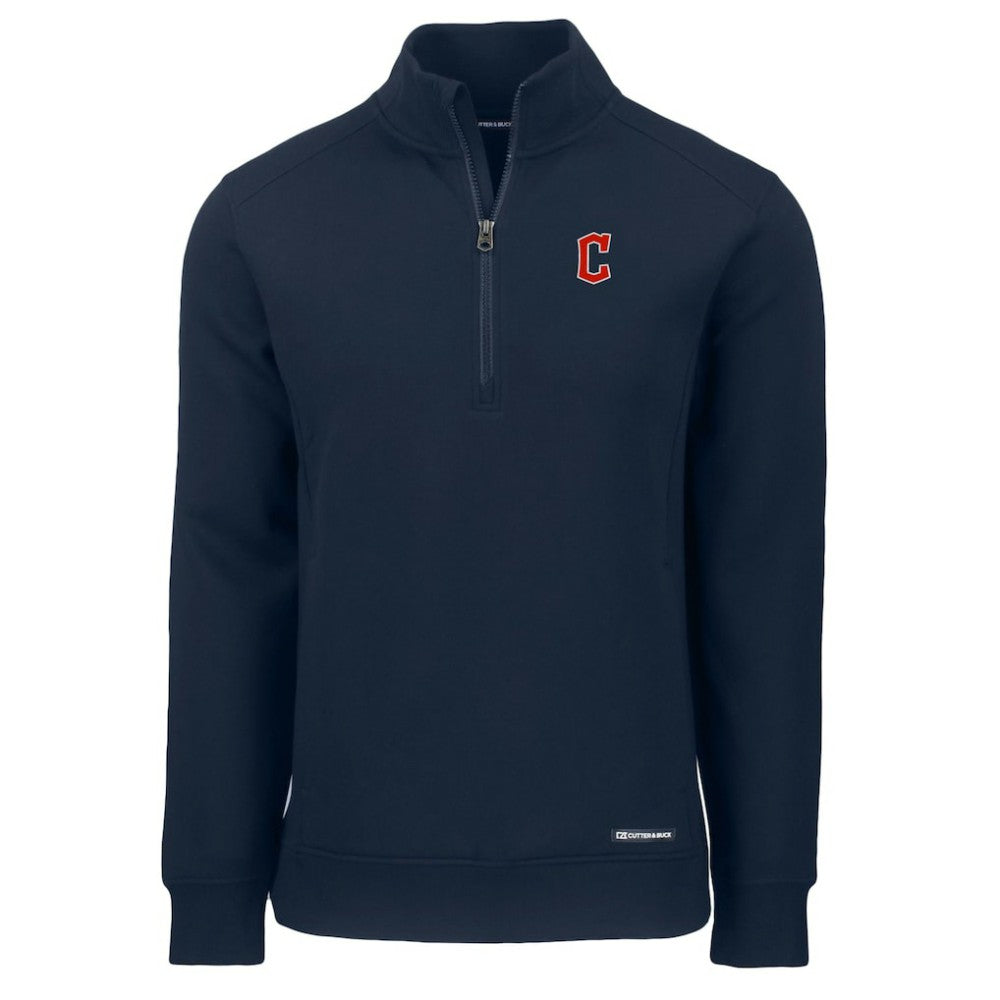 Cleveland Guardians Cutter & Buck Roam Eco Recycled Quarter-Zip Pullover Outlet