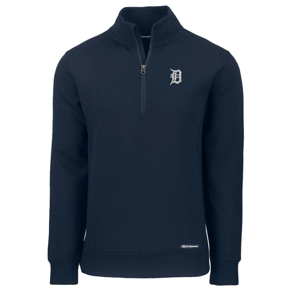 Detroit Tigers Cutter & Buck Roam Eco Recycled Quarter-Zip Pullover Outlet