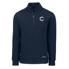 Chicago Cubs Cutter & Buck City Connect Roam Eco Recycled Quarter-Zip Pullover Discount