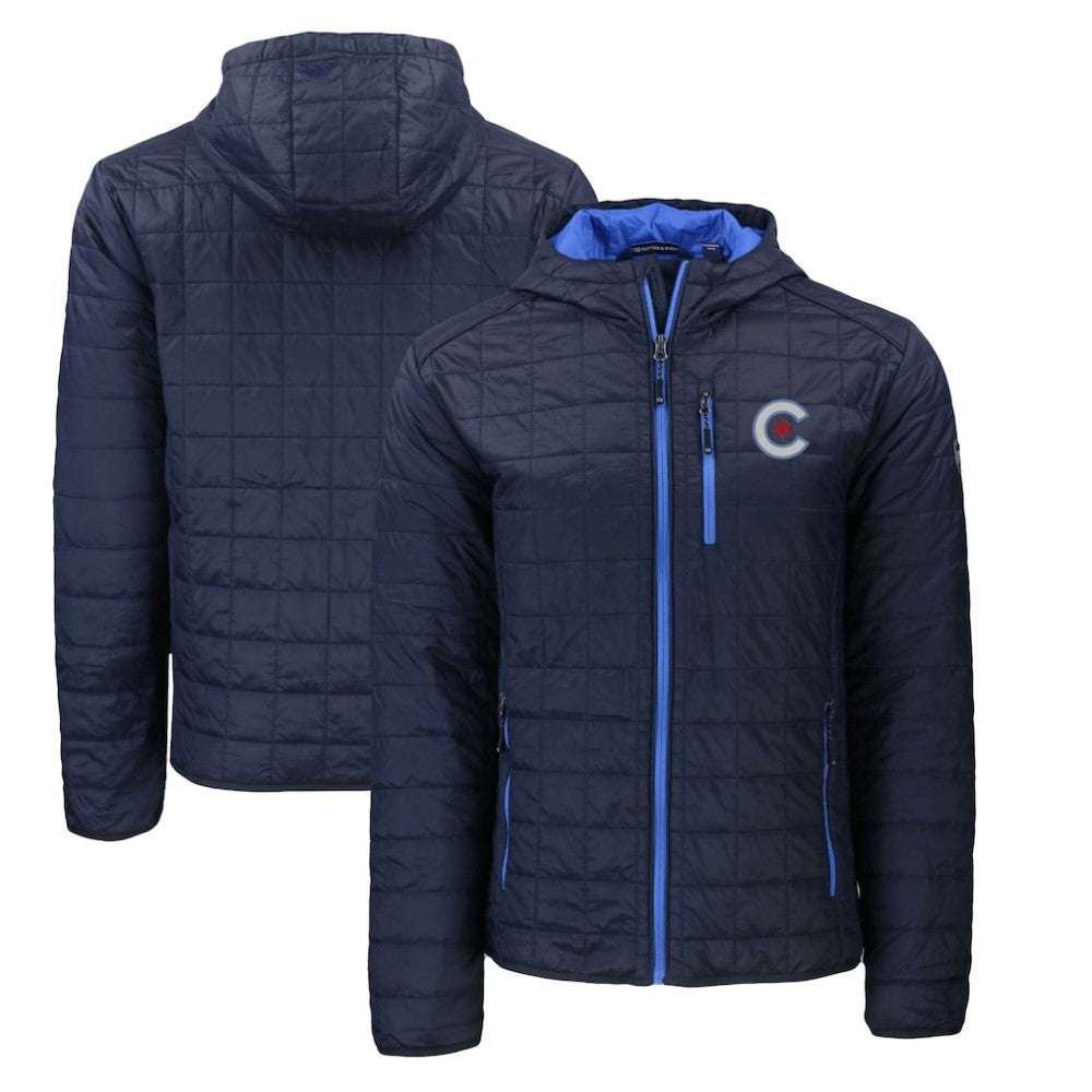 Chicago Cubs Cutter & Buck City Connect Rainier Primaloft Eco Full-Zip Hooded Jacket Near Me