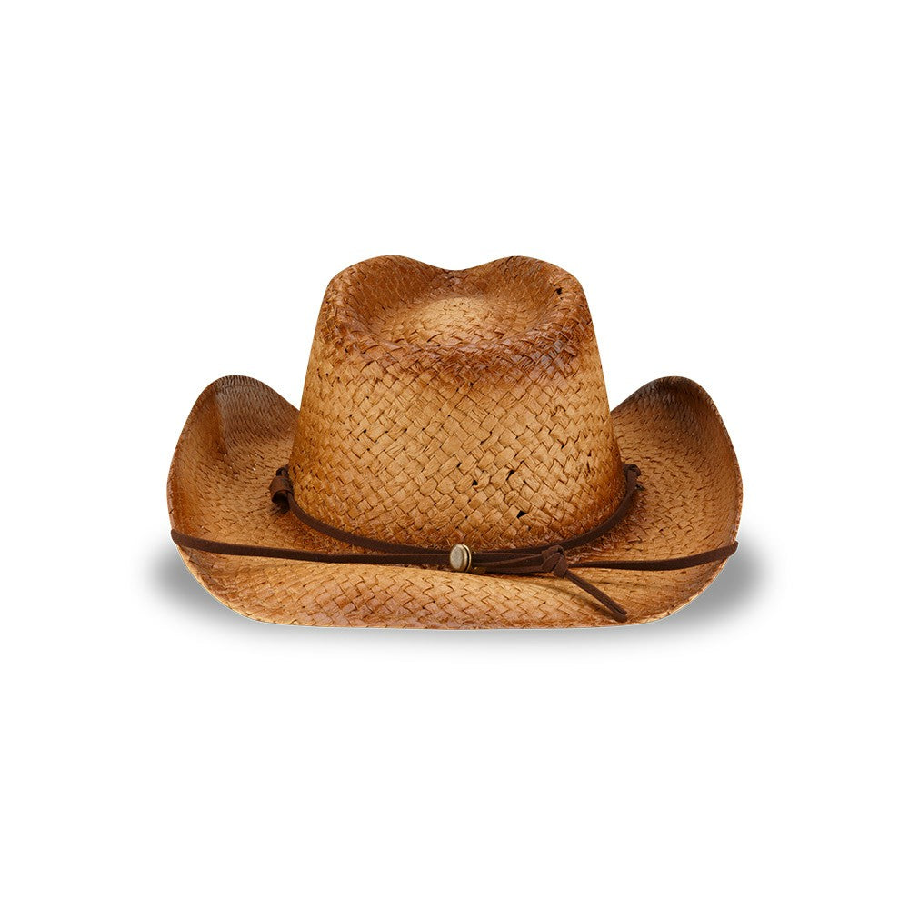 Tennessee Titans New Era Unisex Dutton Curved Brim Straw Hat - Brown - NFL