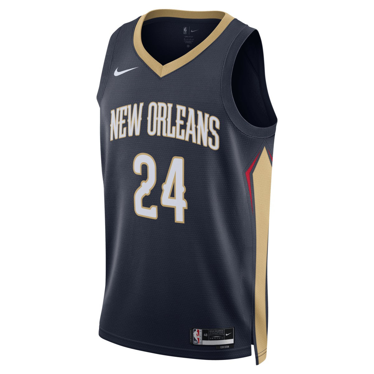Nike Jordan Hawkins New Orleans Pelicans Unisex Swingman Jersey Icon Edition Navy