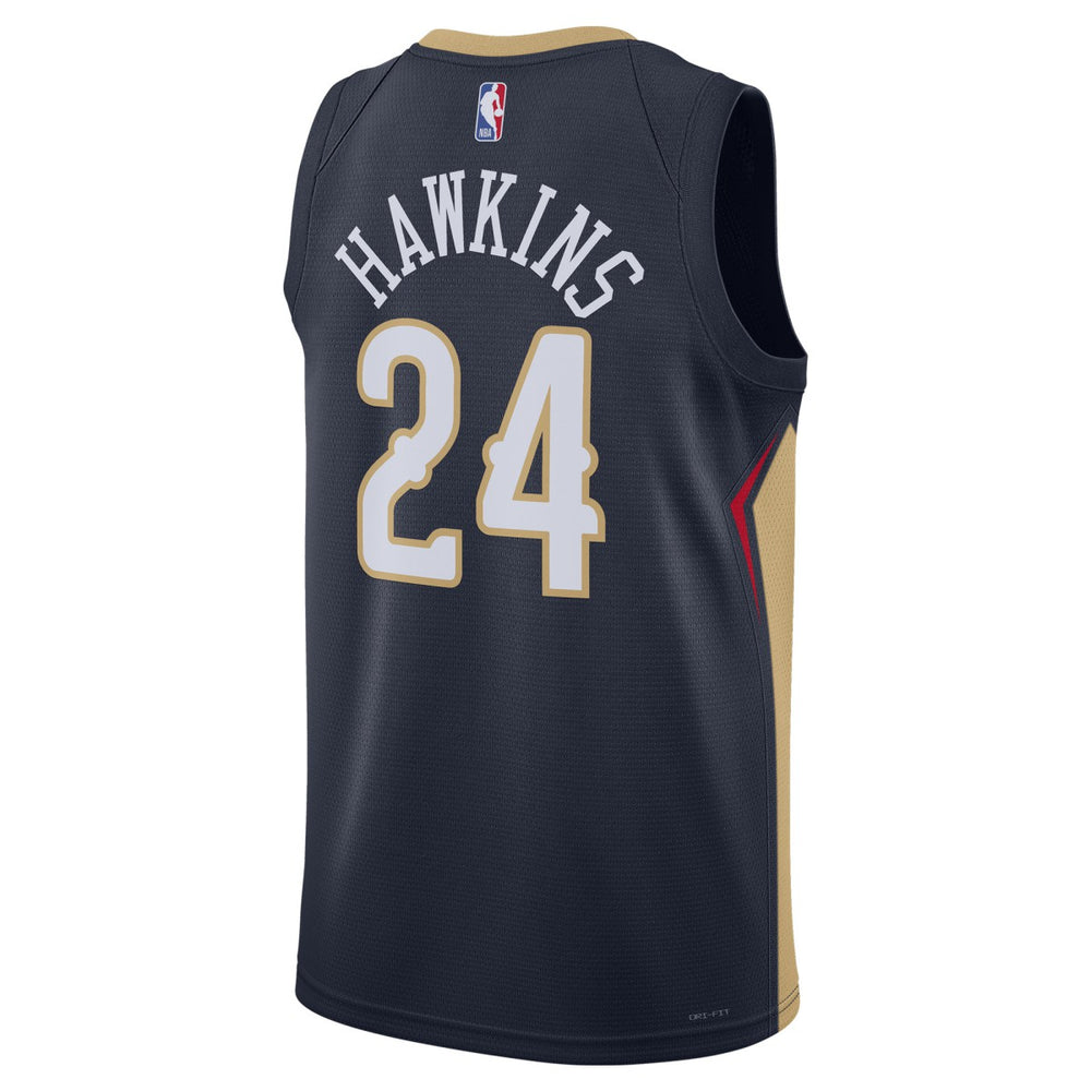 Nike Jordan Hawkins New Orleans Pelicans Unisex Swingman Jersey Icon Edition Navy