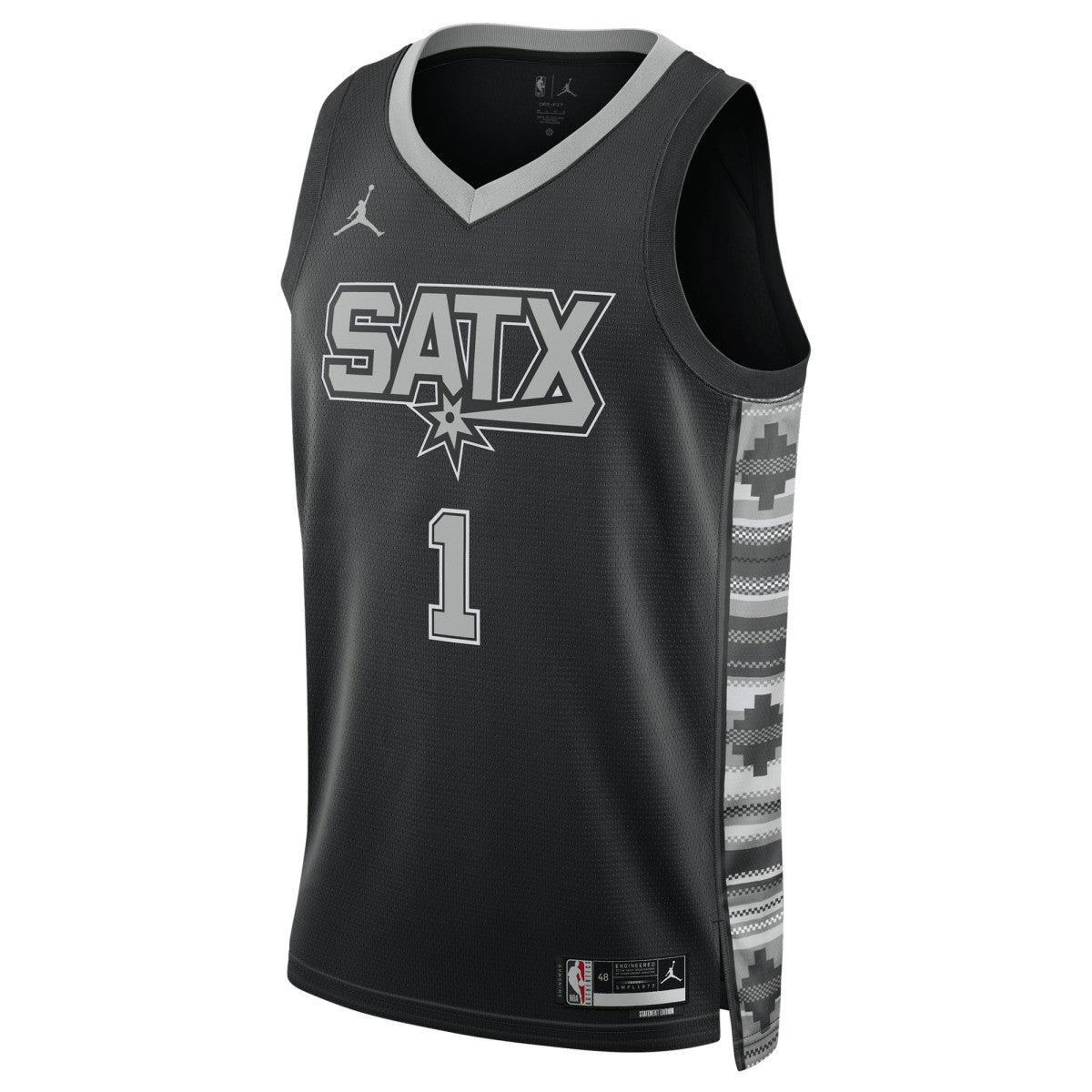 Victor Wembanyama San Antonio Spurs Jordan Brand Unisex Swingman Jersey Statement Edition Black