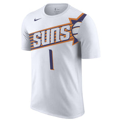 Nike Devin Booker Phoenix Suns 2023/24 Association Name & Number T-Shirt White