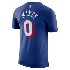 Nike Tyrese Maxey Philadelphia 76ers Icon Edition Name & Number T-Shirt Royal
