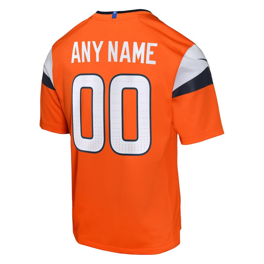 Denver Broncos Youth Mile High Collection Custom Game Jersey - Orange - Nike