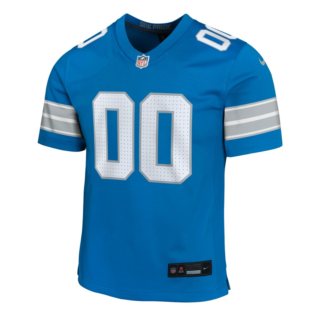 Detroit Lions Youth Custom Game Jersey - Blue - Nike