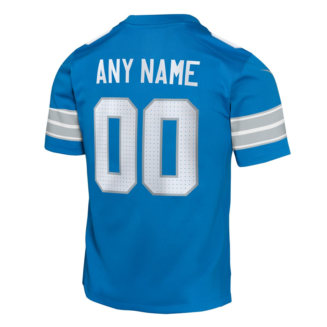 Detroit Lions Youth Custom Game Jersey - Blue - Nike