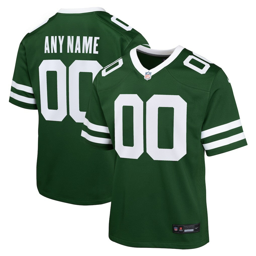 New York Jets Youth Custom Game Jersey - Legacy Green - Nike