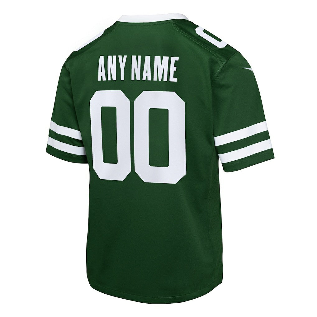 New York Jets Youth Custom Game Jersey - Legacy Green - Nike