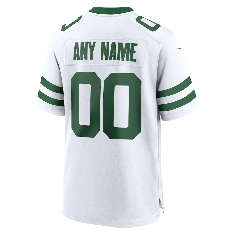 New York Jets Custom Game Jersey - Legacy White - Nike