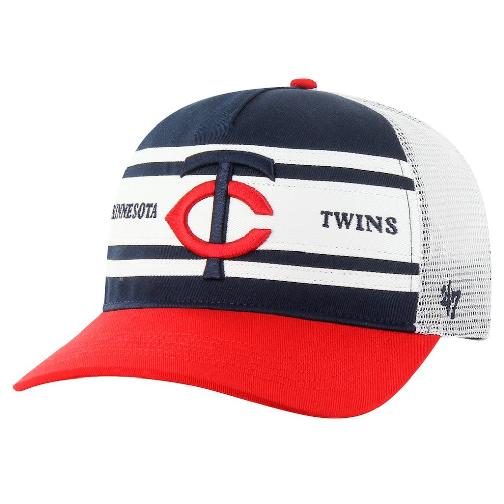 Minnesota Twins '47 Gridiron Super Stripe Relaxed Trucker Hitch Adjustable Hat Outlet
