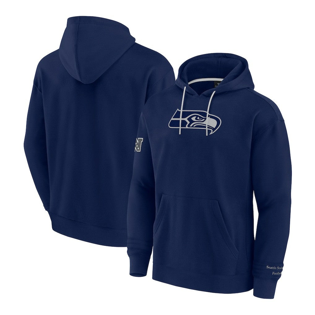 Seattle Seahawks Elements Pace Pullover Hoodie - College Navy - Fanatics
