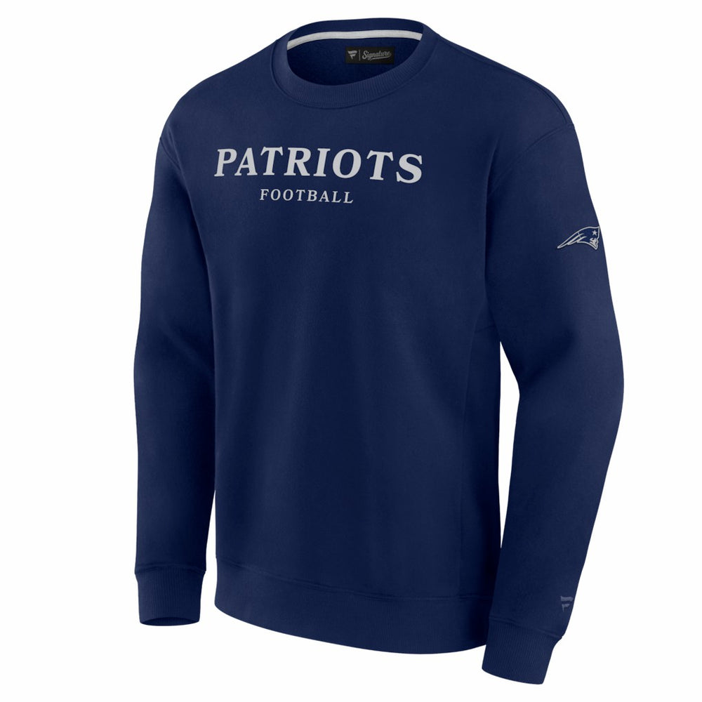 New England Patriots Unisex Elements Unlimited Fleece Pullover Sweatshirt - Navy - Fanatics