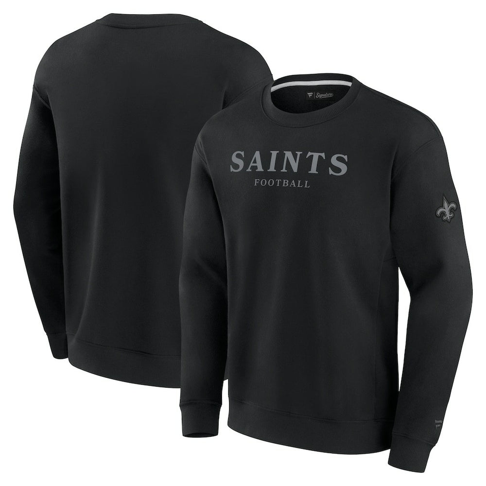 New Orleans Saints Unisex Elements Unlimited Fleece Pullover Sweatshirt - Black - Fanatics