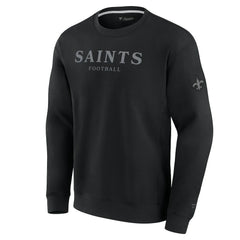 New Orleans Saints Unisex Elements Unlimited Fleece Pullover Sweatshirt - Black - Fanatics