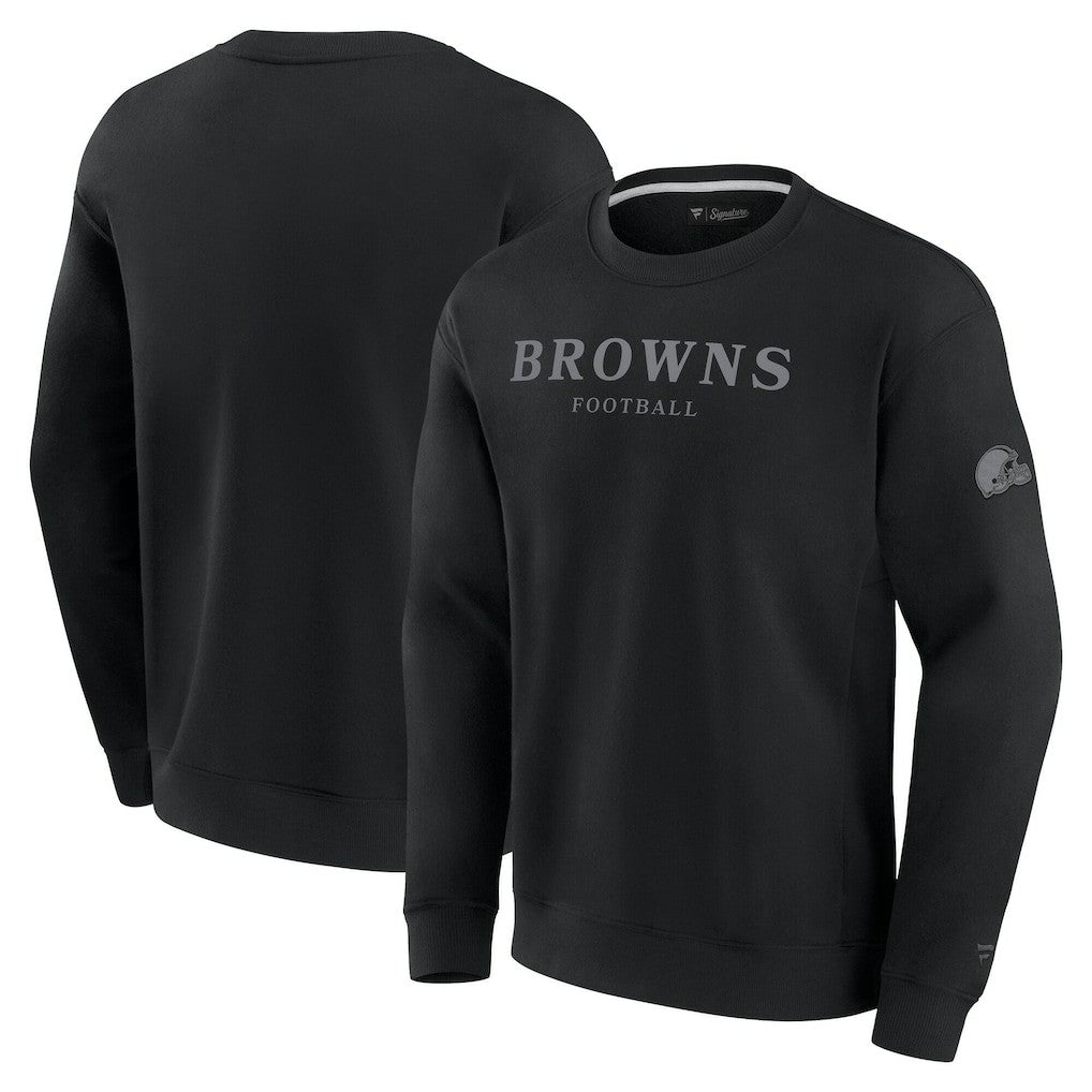Cleveland Browns Unisex Elements Unlimited Fleece Pullover Sweatshirt - Black - Fanatics