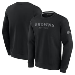 Cleveland Browns Unisex Elements Unlimited Fleece Pullover Sweatshirt - Black - Fanatics