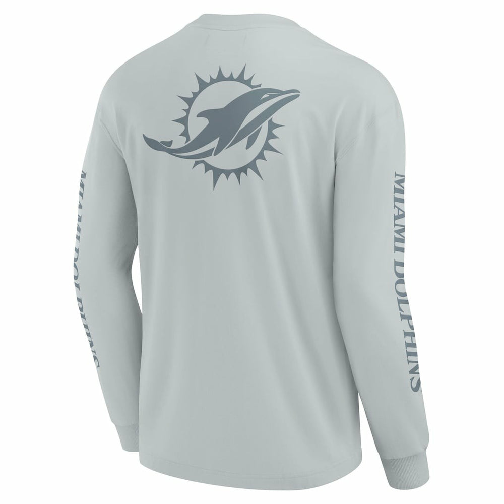 Miami Dolphins Unisex Elements Strive Long Sleeve T-Shirt - Gray - Fanatics