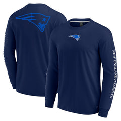 New England Patriots Unisex Elements Strive Long Sleeve T-Shirt - Navy - Fanatics